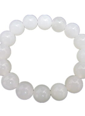 新疆女款手串白玉圆珠福利价