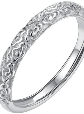 孙悟空戒指烽之银纯银金箍棒女