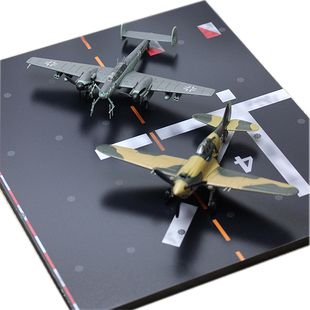 航母甲板舰船跑道飞机场景景观模型摆件战斗机轰炸机1:72/144地台