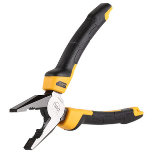 得力钳子老虎钳多功能电工钢丝钳省力小尖嘴钳斜嘴钳工业级虎口钳