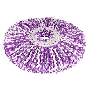 拖布头通用旋转拖把头家用地拖手压旋转托把加厚圆形墩布头替换头