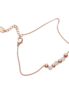 小众猫眼石可调节珍珠冷淡风手环