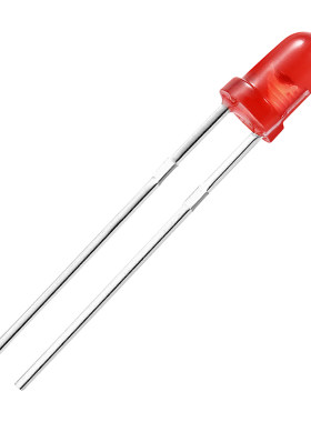 3mm圆头有边红绿蓝黄橙光超高亮短脚LED发光二极管 直插LED灯珠