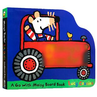 小鼠波波系列英文原版绘本Maisy's Tractor小老鼠波波的拖拉机低幼儿童启蒙异形纸板书被落下的羔羊能够找到吗？2-3-4-5岁