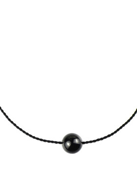 原创天然转运简约小巧锁骨黑玛瑙