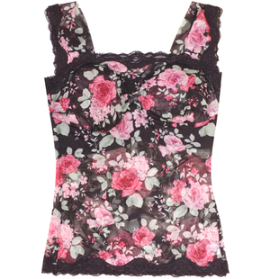 爱比娜清仓防走光无钢圈网纱背心式无痕睡眠文胸女带胸垫A120-2