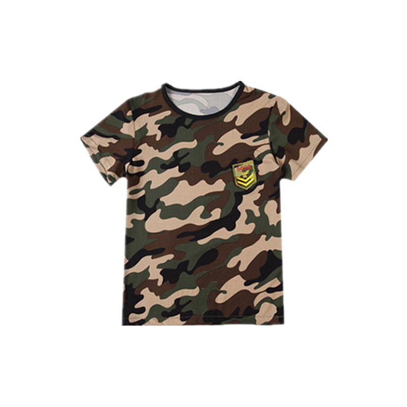 儿童迷彩演出服中小学生迷彩服套装短袖户外拓展训练服夏令营服装