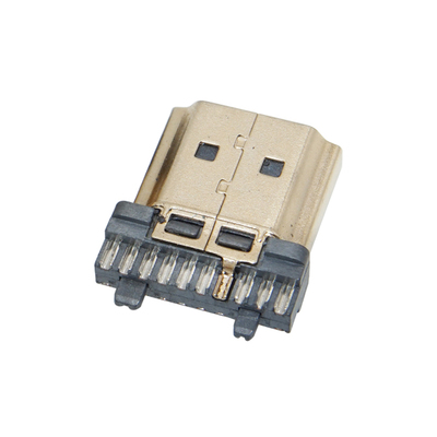HDMI 19P插头焊线式 A型TYPE高清连接器19PIN公头座子 连接线座