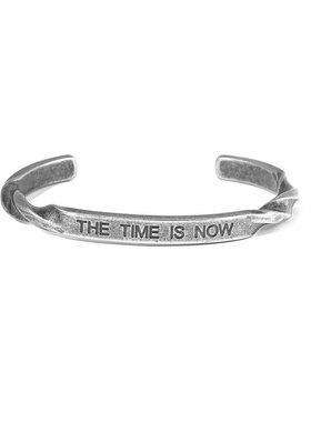 旋转刻字复古风钛钢乌斯情侣手镯