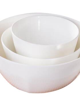 白色无铅骨瓷吃饭碗家用陶瓷方碗