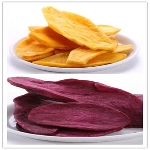 连城地瓜干油炸番薯干广大园香酥红薯紫薯片组合套餐1000g特惠装