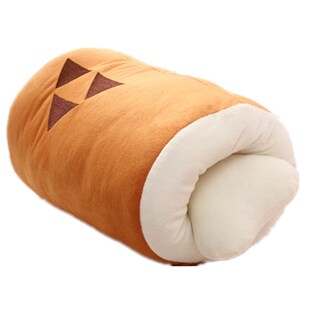 包邮怪物猎人烤肉毛绒搞怪骨头抱枕 暖手捂 午睡枕靠枕趴睡枕现货