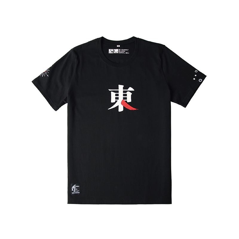 KXTOYS原创设计MRHERO潮牌男装全棉圆领短袖T恤情侣创意东西南北