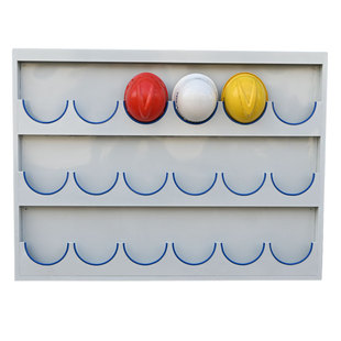 现货安全帽摆放架车间办公室壁挂式头盔挂架工地放置架展示架帽架