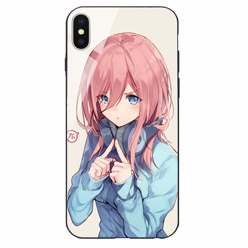 中野三玖五等分的花嫁玻璃手机壳手机保护套/壳