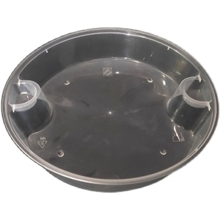 一次性餐盒塑料碗外卖快餐便当打包盒加厚透明圆形调料盒带盖汤碗