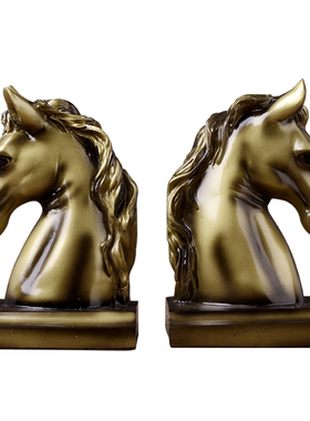 欧式风轻奢动物摆件桌面收纳书夹