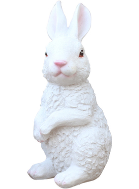 动物仿真幼儿园别墅草坪兔子摆件