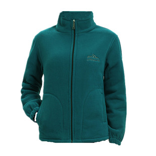 中老年保暖抓绒衣户外运动女式双面摇粒绒外套晨练妈妈装开衫上衣