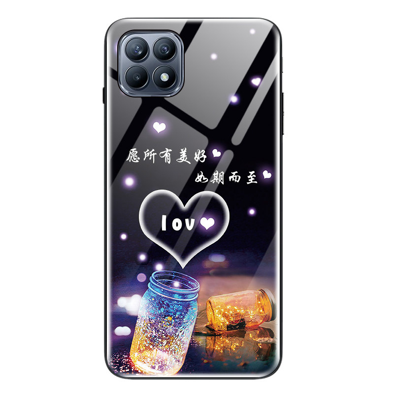 适用于opporeno4se手机壳oppo reno4se全包防摔玻璃REN04SE超薄硅胶套软壳5G版美好猪男女款0p