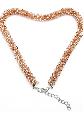 短款手工串珠水晶夸张礼服配饰