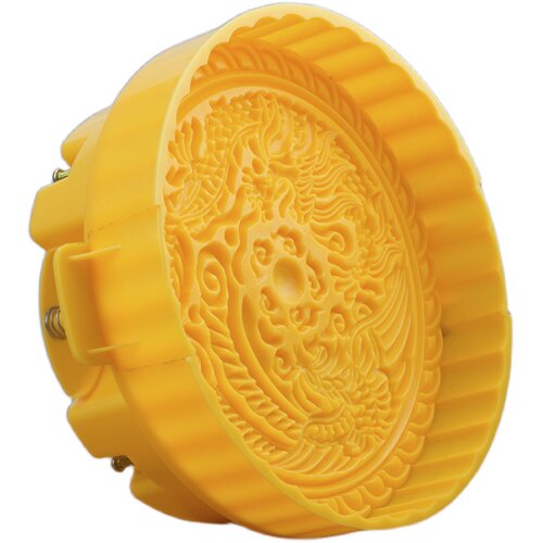中秋传统特大月饼模具半/1/2/3/5斤龙凤花草手压式1000g印具模型