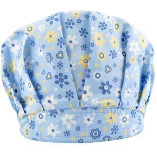 安诺护士帽印花透气工作室帽子医生护士帽美容院女 蓬蓬帽清仓款