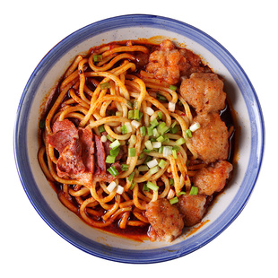 老白家白老三临汾牛肉丸子面山西特产袋装速食麻辣真空装面食面条