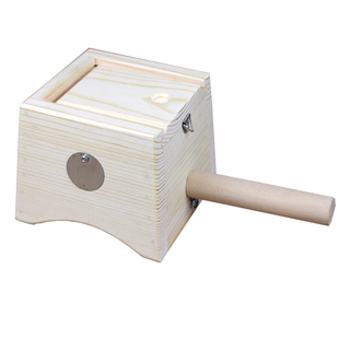 实木单柱艾灸盒弧形底部1孔柱颈椎关节足三里手臂腿部温实木灸盒