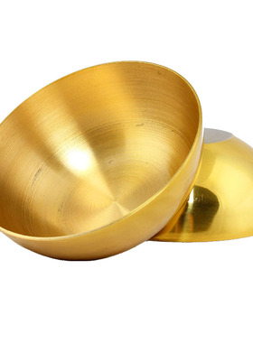 佛堂用品纯铜无底铜碗 风水铜碗油灯铜碗聚财铜碗福禄家居铜碗