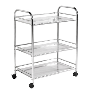 不锈钢微波炉置物架厨房烤箱架子多层收纳餐车加高多层推车火锅架