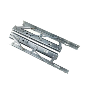 圆桌变方桌餐桌滑轨跳台滑道单侧弹簧升降轨道书桌加长五金配件