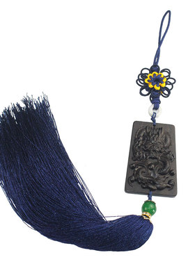 无事牌车挂忠之璐黑檀木车饰平安