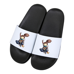 拖鞋男英雄联盟LOL亚索提莫盖伦EZ周边游戏学生百搭不累脚一字拖