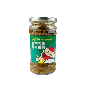 重庆特产饭遭殃糍粑海椒鲜青椒酱230gx12罐下饭菜辣椒酱青椒酱