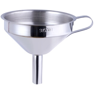 买家星304不锈钢漏斗家用小口径酒漏斗倒油斗带过滤网加油漏斗