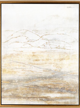 纯手绘轻奢设计师款侘寂风装饰画