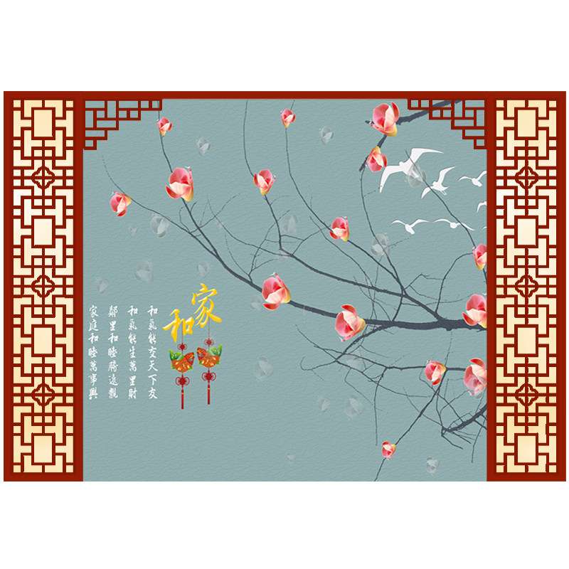 背景墙装饰边框木格栅仿古门窗