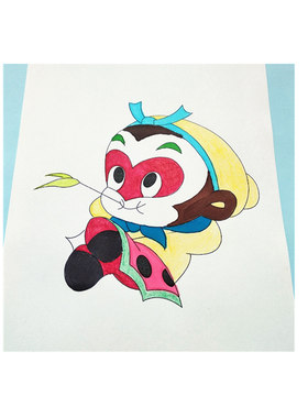 男孩涂色画本西游记猪八戒学画本