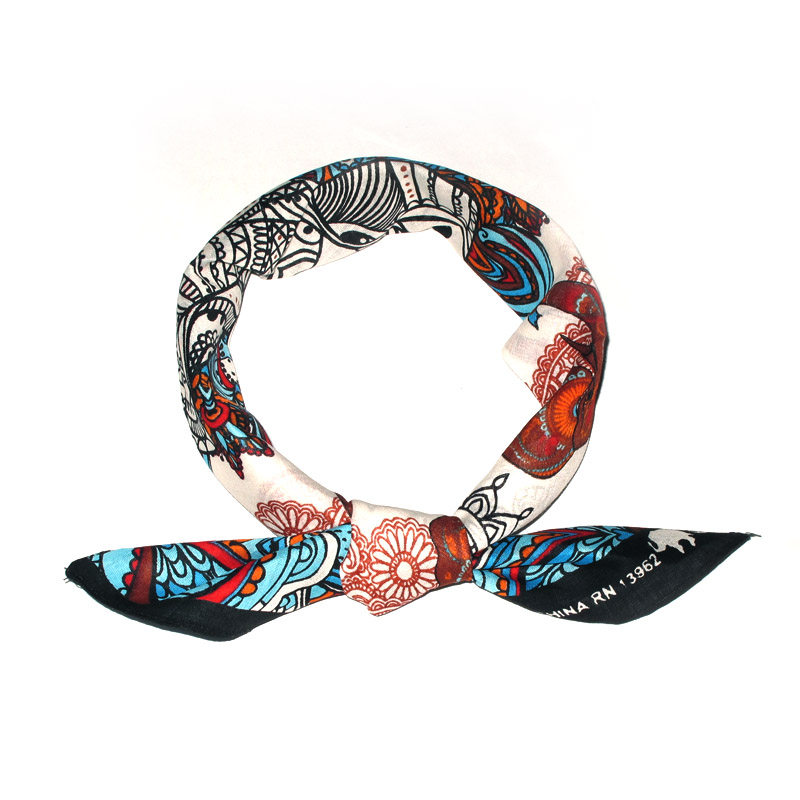 权志龙同款bandana腰果花嘻哈方巾头巾街舞发带百搭三角巾潮ins女