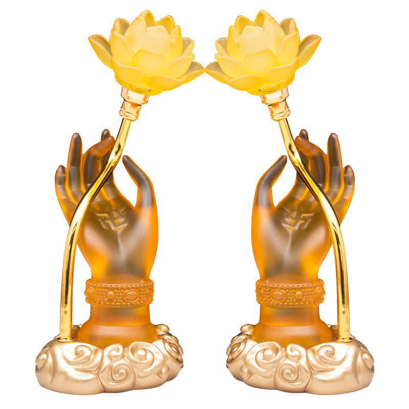 莲花灯佛供灯佛掌佛手灯长明灯家