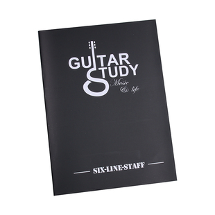 A4带常用和弦图吉他六线谱本抄谱本尤克里里四线谱本护眼可定做