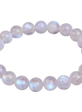 蓝月光石玻璃体时尚风单圈手串