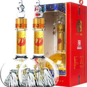 品牌直营●华山论剑西凤酒45度10年双瓶白酒凤香型送礼500ml*2