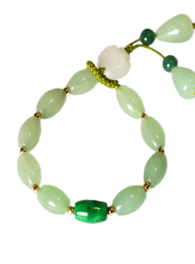 纯然饰品东陵玉手链手