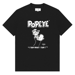 it潮牌chocoolate X POPEYE大力水手2024春夏男装圆领短袖T恤1400