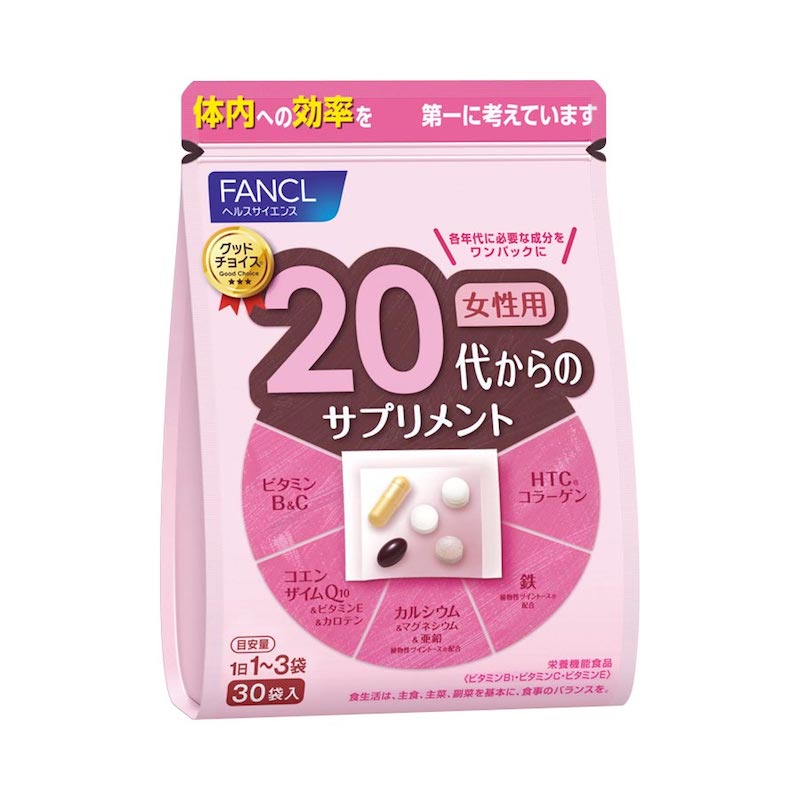 日本直邮包邮 FANCL芳珂 女性2030405060岁代 复合维生素辅酶3袋