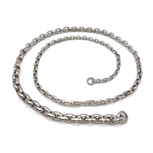 双菱形无纹11变龙骨鞭链条麦穗鞭子304不锈钢材质健身鞭配件椭圆