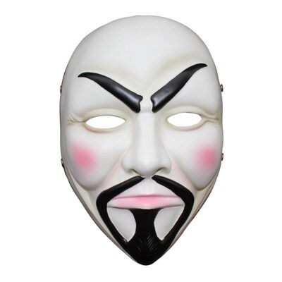 万圣节游戏收获日2v字仇杀队玻璃钢防护cos装扮精品树脂面具