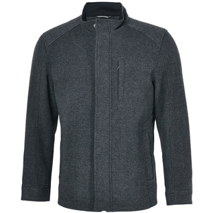 圣大保罗男士呢绒外套秋冬保暖商务百搭修身立领短款羊绒大衣外套